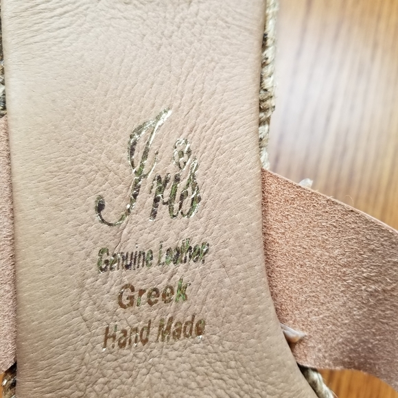 NWT - GREEK LEATHER SANDALS - Picture 2 of 4